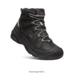 negro/gris acero calzado KEEN circadia polar medio T0822B369 hombres - Imagen 3