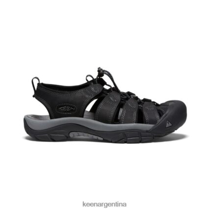 negro/gris acero calzado KEEN cuero newport T0822B133 hombres