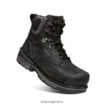 negro/gris acero calzado KEEN filadelfia 6" T0822B362 hombres - Imagen 3