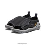 negro/gris acero calzado KEEN Knotch River con puntera abierta T0822B950 niños grandes - Imagen 2