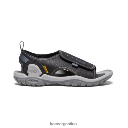 negro/gris acero calzado KEEN Knotch River con puntera abierta T0822B950 niños grandes