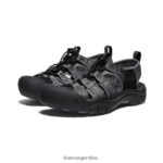 negro/gris acero calzado KEEN newport h2 T0822B41 hombres - Imagen 2