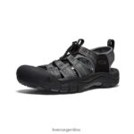 negro/gris acero calzado KEEN newport h2 T0822B41 hombres - Imagen 3