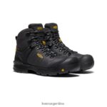 negro/gris acero calzado KEEN querido nacido 6" T0822B365 hombres - Imagen 2