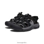 negro/gris acero calzado KEEN sandalia rapids h2 T0822B219 hombres - Imagen 2