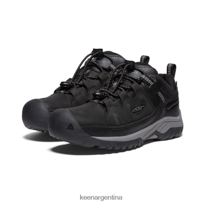negro/gris acero calzado KEEN zapato impermeable targhee T0822B842 niños grandes - Imagen 2