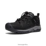 negro/gris acero calzado KEEN zapato impermeable targhee T0822B842 niños grandes - Imagen 3