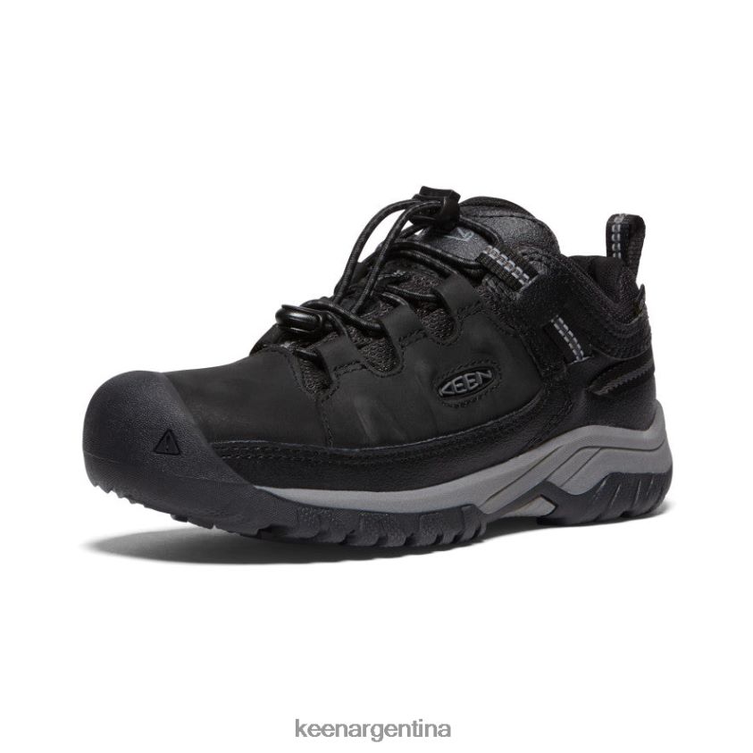 negro/gris acero calzado KEEN zapato impermeable targhee T0822B842 niños grandes - Imagen 3