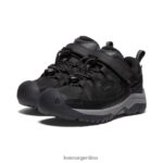 negro/gris acero calzado KEEN zapato impermeable targhee T0822B912 pequeños niños - Imagen 2