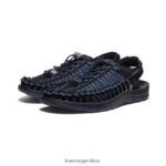 negro/índigo calzado KEEN uneek T0822B117 hombres - Imagen 2