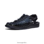 negro/índigo calzado KEEN uneek T0822B117 hombres - Imagen 3