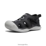 negro/lluvia calzado KEEN sandalia raya T0822B863 pequeños niños - Imagen 3