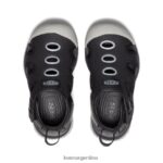 negro/lluvia calzado KEEN sandalia raya T0822B863 pequeños niños - Imagen 4