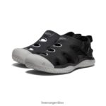 negro/lluvia calzado KEEN sandalia raya T0822B915 niños grandes - Imagen 2