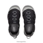negro/lluvia calzado KEEN sandalia raya T0822B915 niños grandes - Imagen 4