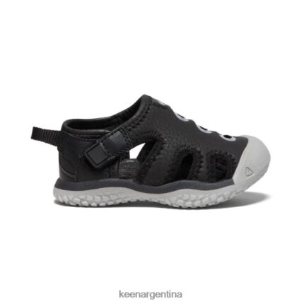 negro/lluvia calzado KEEN sandalia raya T0822B944 niños pequeños