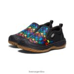 negro/multicolor calzado KEEN perro de velocidad sin cordones T0822B714 pequeños niños - Imagen 2