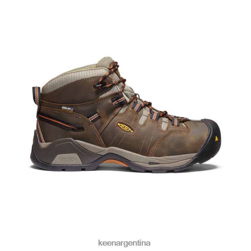 negro oliva/cuero marrón calzado KEEN Bota impermeable detroit xt (puntera blanda) T0822B178 hombres - Imagen 1
