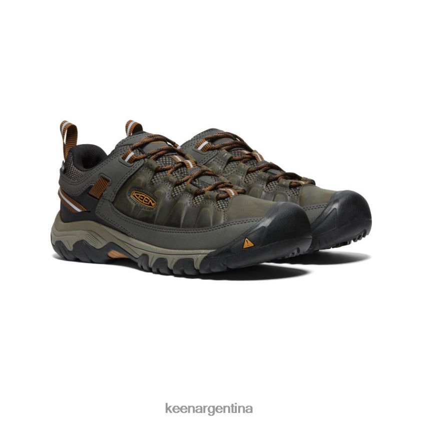 negro oliva/marrón dorado calzado KEEN targhee iii impermeable T0822B149 hombres - Imagen 2