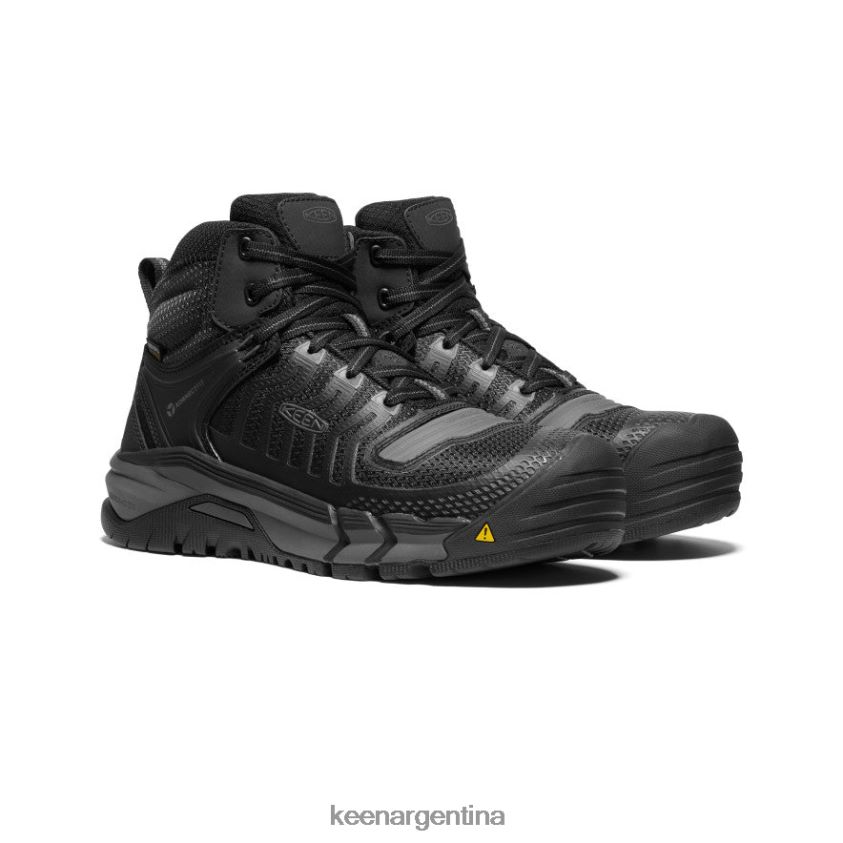 negro/pistola calzado KEEN Kansas City impermeable medio (puntera de fibra de carbono) T0822B161 hombres - Imagen 2