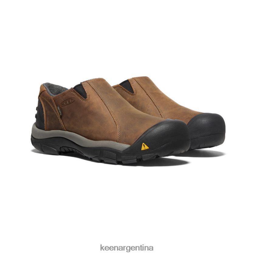 negro pizarra/marrón rubia calzado KEEN brixen impermeable bajo T0822B382 hombres - Imagen 2