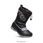 negro/plata calzado KEEN bota impermeable snow troll T0822B1000 niños grandes - Imagen 3