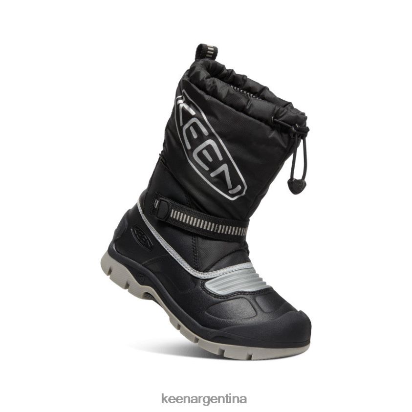negro/plata calzado KEEN bota impermeable snow troll T0822B1000 niños grandes - Imagen 3