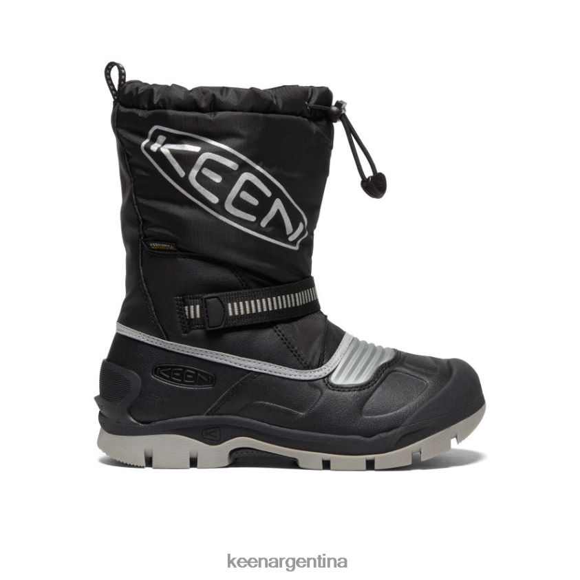 negro/plata calzado KEEN bota impermeable snow troll T0822B1000 niños grandes - Imagen 1