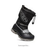 negro/plata calzado KEEN bota impermeable snow troll T0822B1007 pequeños niños - Imagen 3