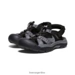 negro/rosa amanecer calzado KEEN sandalia barranco h2 T0822B650 mujer - Imagen 2