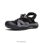 negro/rosa amanecer calzado KEEN sandalia barranco h2 T0822B650 mujer - Imagen 3