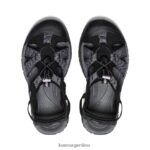 negro/rosa amanecer calzado KEEN sandalia barranco h2 T0822B650 mujer - Imagen 4