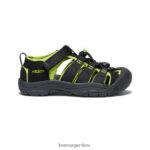 negro/verde lima calzado KEEN newport h2 T0822B764 niños grandes