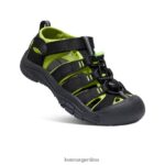 negro/verde lima calzado KEEN newport h2 T0822B764 niños grandes - Imagen 3