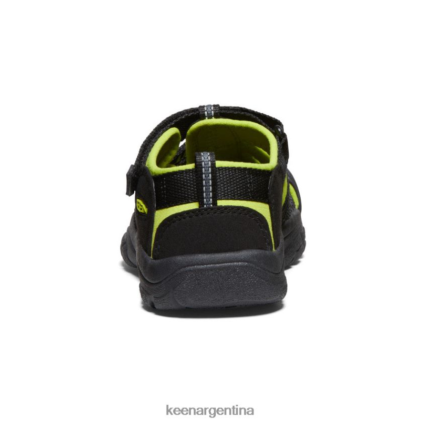 negro/verde lima calzado KEEN newport h2 T0822B764 niños grandes - Imagen 5