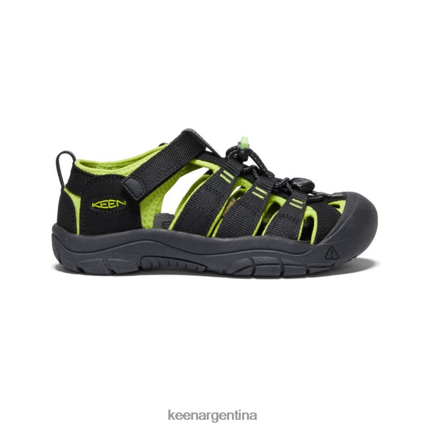 negro_verde_lima_calzado_keen_newport_h2_t0822b764_ninos_grandes.jpg negro/verde lima calzado KEEN newport h2 T0822B764 niños grandes - Imagen 1