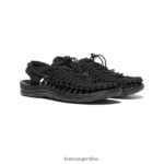 negro vntg calzado KEEN uneek T0822B517 mujer - Imagen 2