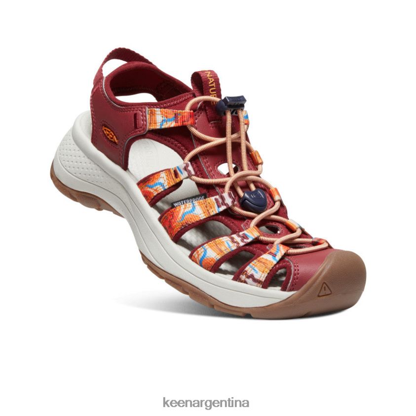 ola naranja/rojo calzado KEEN astoria west x afro al aire libre T0822B554 mujer - Imagen 3