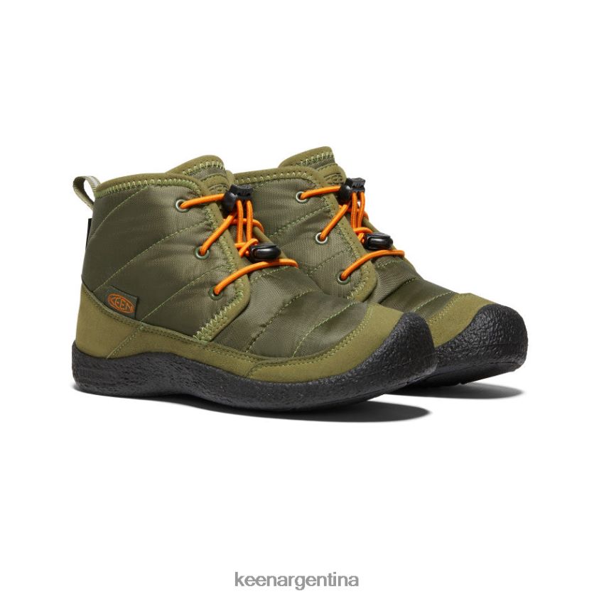 oliva capuleto/naranja rojizo calzado KEEN chukka impermeable howser ii T0822B936 niños grandes - Imagen 2