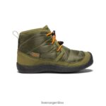 oliva capuleto/naranja rojizo calzado KEEN chukka impermeable howser ii T0822B936 niños grandes