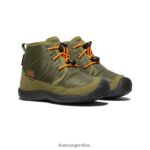 oliva capuleto/naranja rojizo calzado KEEN chukka impermeable howser ii T0822B996 pequeños niños - Imagen 2