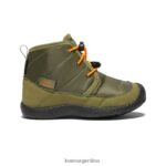 oliva capuleto/naranja rojizo calzado KEEN chukka impermeable howser ii T0822B996 pequeños niños