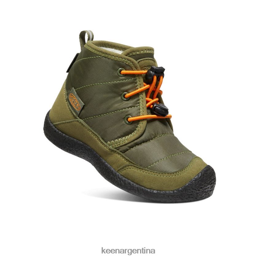 oliva capuleto/naranja rojizo calzado KEEN chukka impermeable howser ii T0822B996 pequeños niños - Imagen 3