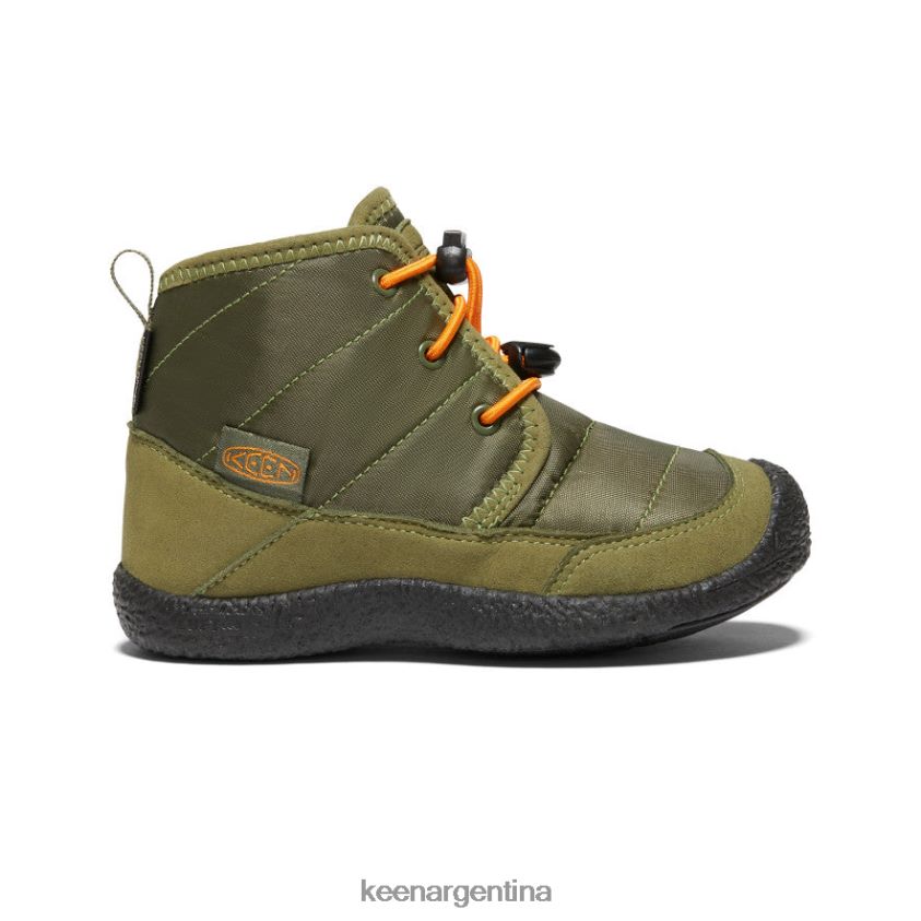 oliva capuleto/naranja rojizo calzado KEEN chukka impermeable howser ii T0822B996 pequeños niños - Imagen 1