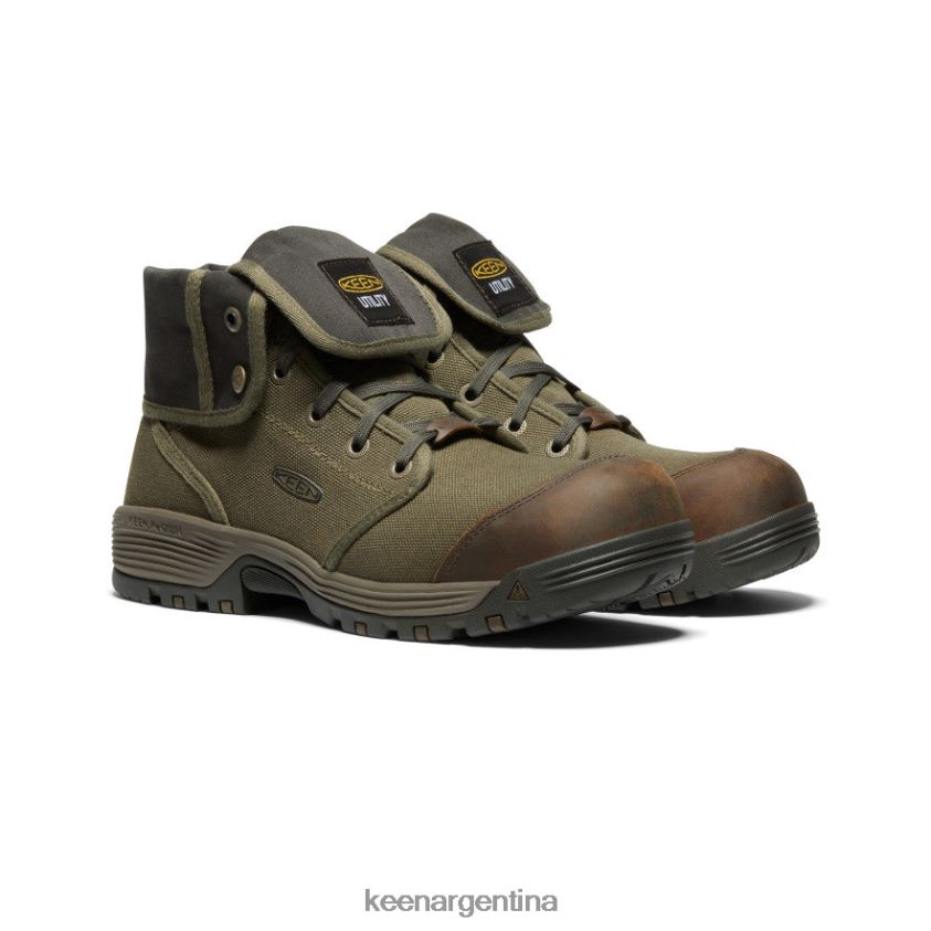 oliva militar/oliva negro calzado KEEN roswell mid (puntera de fibra de carbono) T0822B282 hombres - Imagen 2