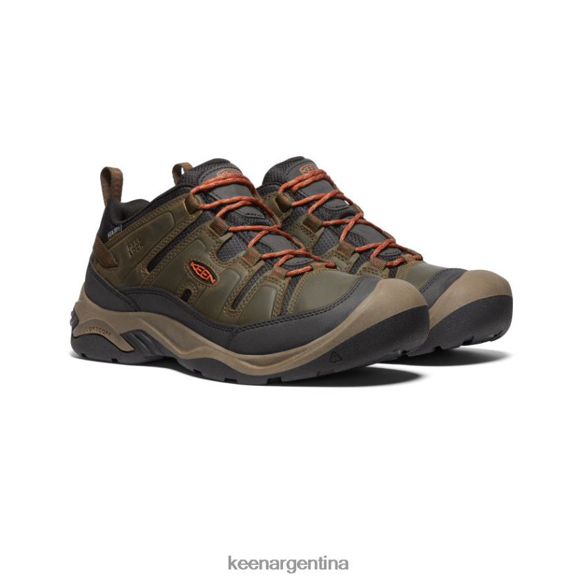 oliva negra/arcilla de alfarero calzado KEEN zapato impermeable circadia T0822B102 hombres - Imagen 2