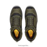 oliva oscuro/negro calzado KEEN reno kbf impermeable medio (puntera blanda) T0822B6 hombres - Imagen 4