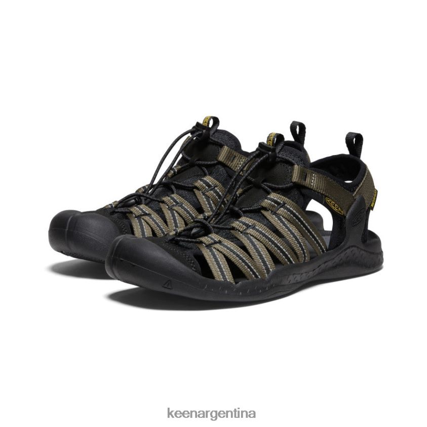 oliva oscuro/negro calzado KEEN sandalia drift creek h2 T0822B109 hombres - Imagen 2