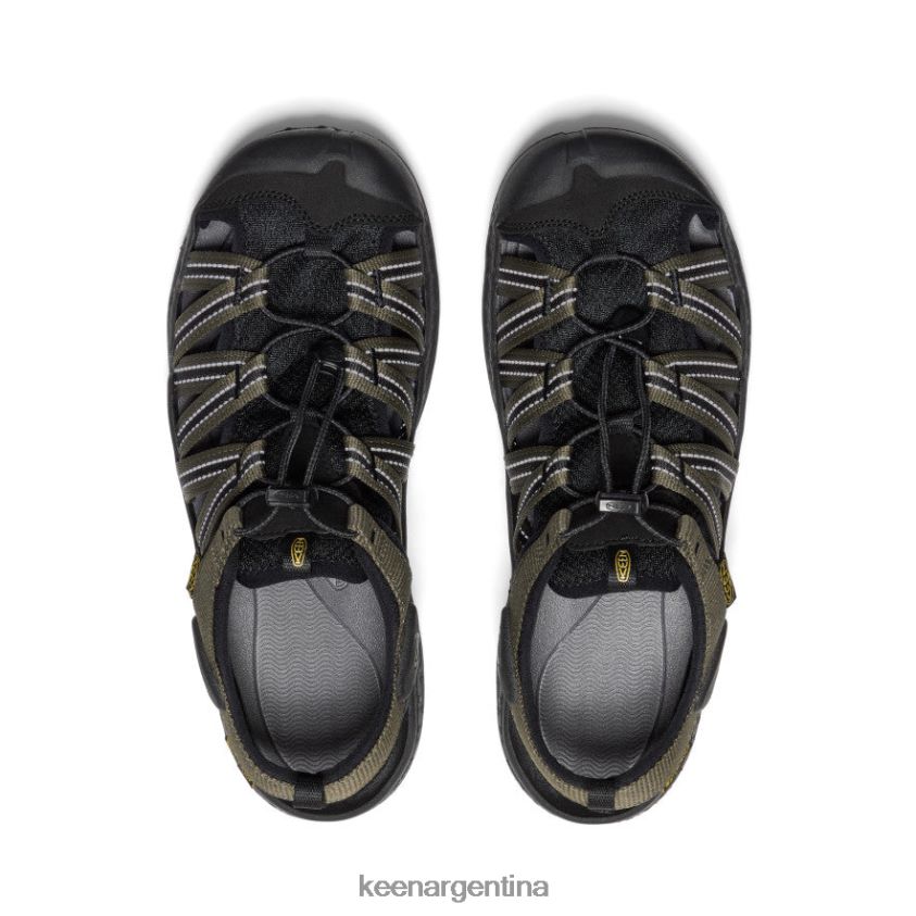 oliva oscuro/negro calzado KEEN sandalia drift creek h2 T0822B109 hombres - Imagen 4