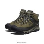 oliva oscuro/taupe plaza calzado KEEN targhee exp impermeable medio T0822B69 hombres - Imagen 2